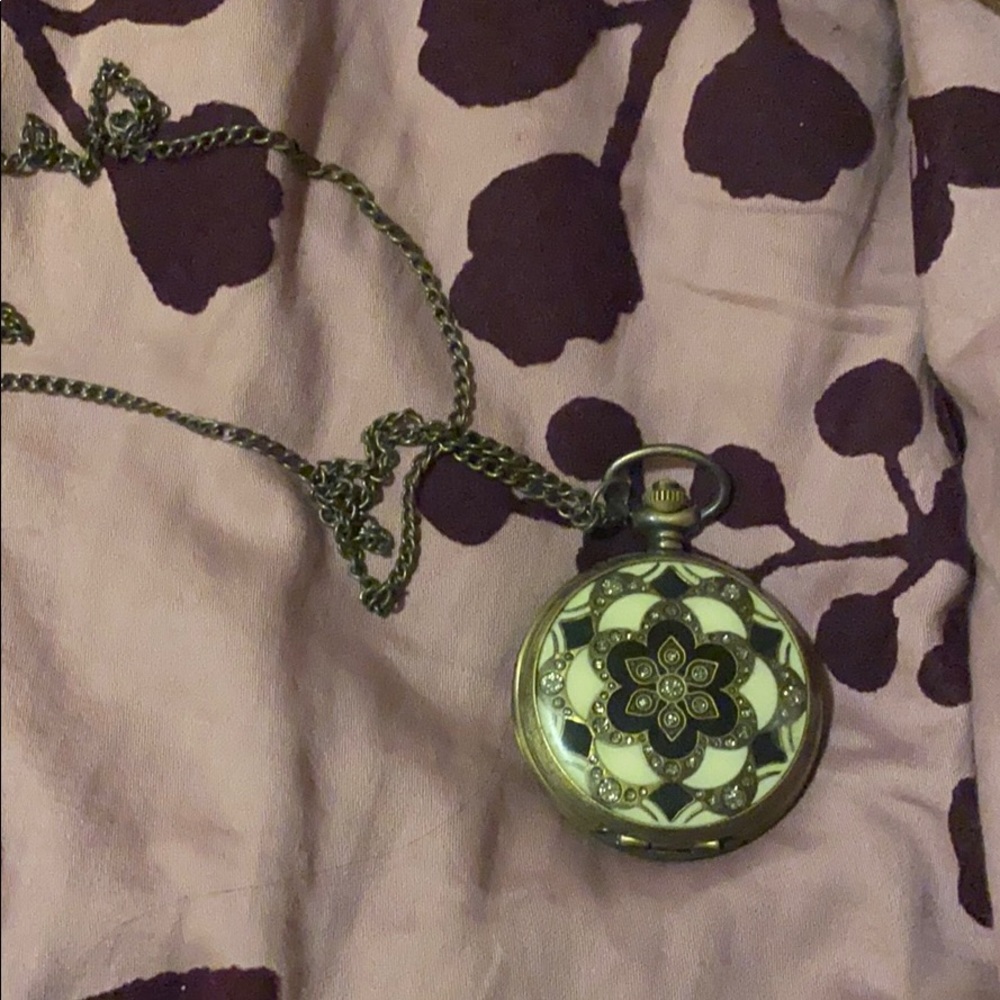 Pocket watch necklace